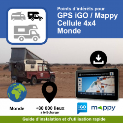 POI park4night GPS iGO/Mappy (.kml) version Cellule 4x4 Monde